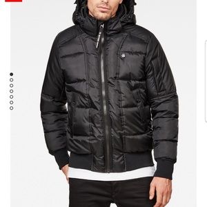 G-Star Raw Whistler Quilted Hooded Bomber